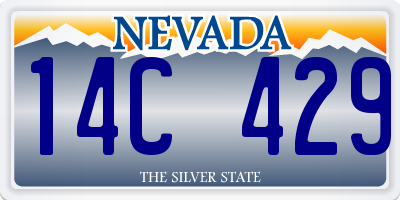 NV license plate 14C429
