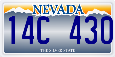 NV license plate 14C430