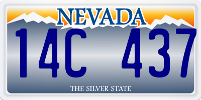 NV license plate 14C437