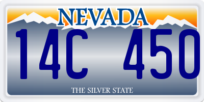 NV license plate 14C450