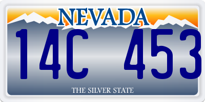 NV license plate 14C453