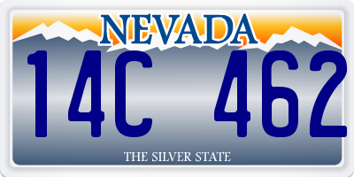 NV license plate 14C462