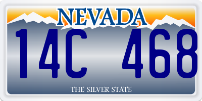 NV license plate 14C468