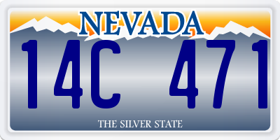 NV license plate 14C471