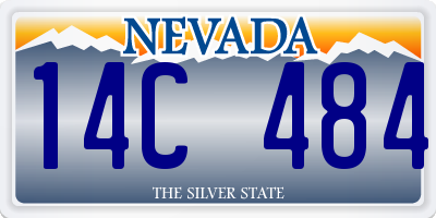 NV license plate 14C484