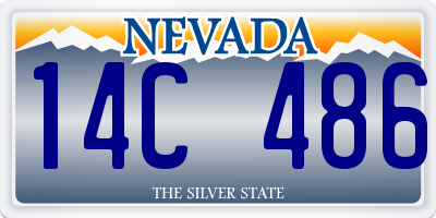 NV license plate 14C486