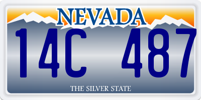 NV license plate 14C487