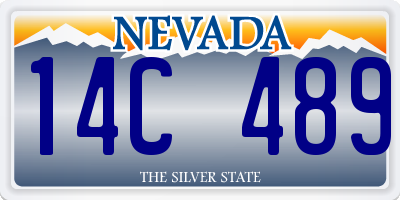 NV license plate 14C489