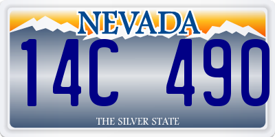 NV license plate 14C490