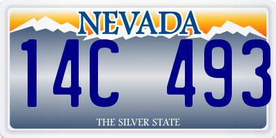 NV license plate 14C493