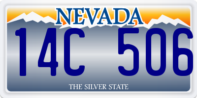 NV license plate 14C506