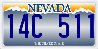 NV license plate 14C511