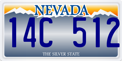 NV license plate 14C512