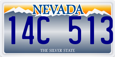 NV license plate 14C513