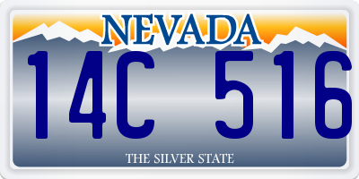 NV license plate 14C516