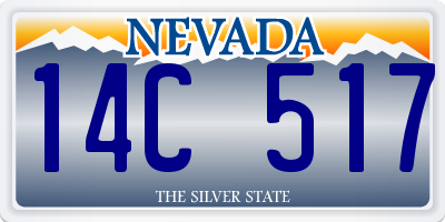 NV license plate 14C517