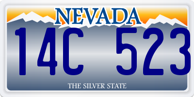 NV license plate 14C523