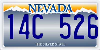 NV license plate 14C526