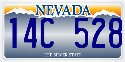 NV license plate 14C528