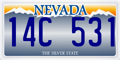 NV license plate 14C531
