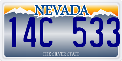 NV license plate 14C533