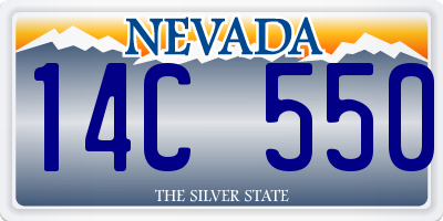 NV license plate 14C550