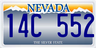 NV license plate 14C552