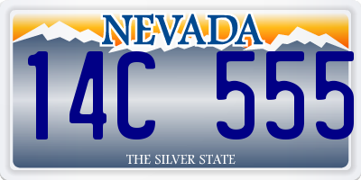 NV license plate 14C555