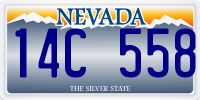 NV license plate 14C558
