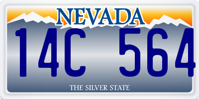 NV license plate 14C564