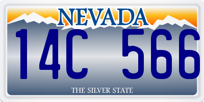 NV license plate 14C566