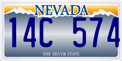 NV license plate 14C574