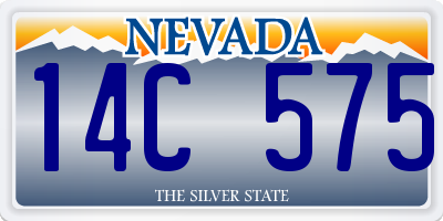 NV license plate 14C575