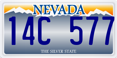NV license plate 14C577