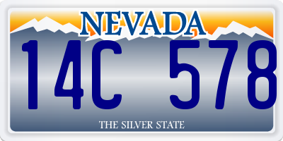 NV license plate 14C578