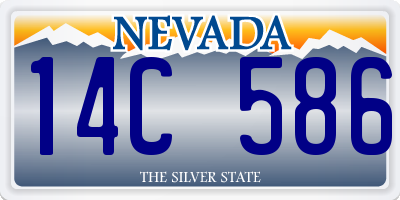 NV license plate 14C586