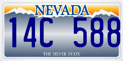 NV license plate 14C588