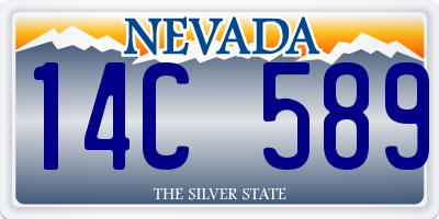 NV license plate 14C589