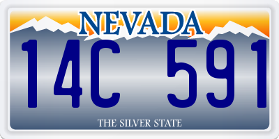 NV license plate 14C591