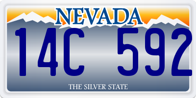 NV license plate 14C592