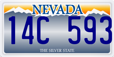 NV license plate 14C593