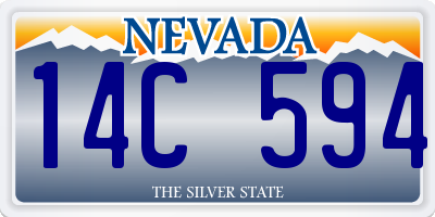 NV license plate 14C594