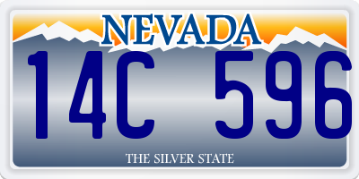 NV license plate 14C596