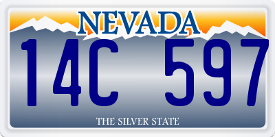 NV license plate 14C597