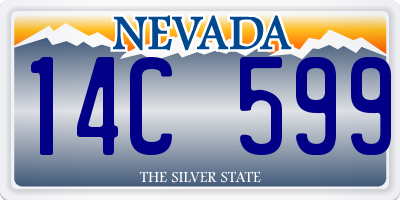 NV license plate 14C599
