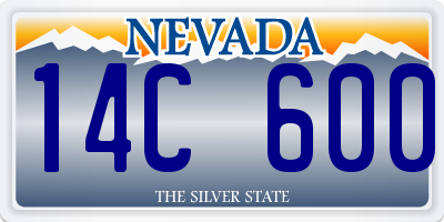 NV license plate 14C600