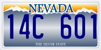 NV license plate 14C601
