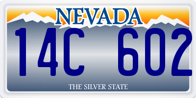 NV license plate 14C602