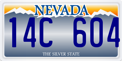 NV license plate 14C604