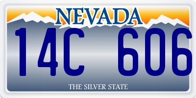 NV license plate 14C606